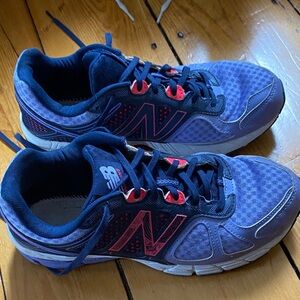 New Balance Navy and Pinkisgh Sneakers